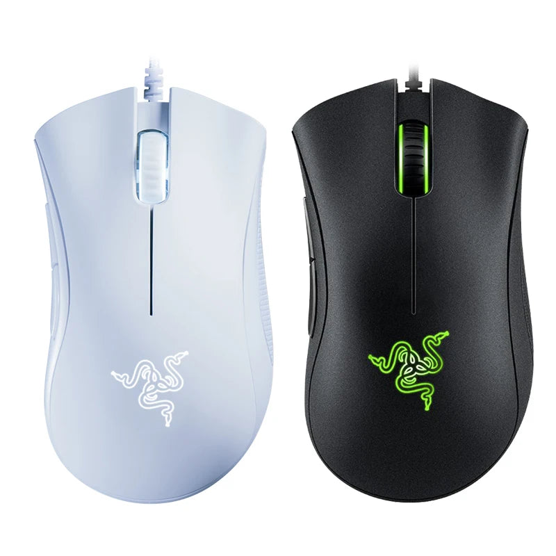 Original Razer DeathAdder Essential Wired Gaming Mouse 6400DPI Optical Sensor 5 Independently Programmable Buttons For Laptop PC Gamer
