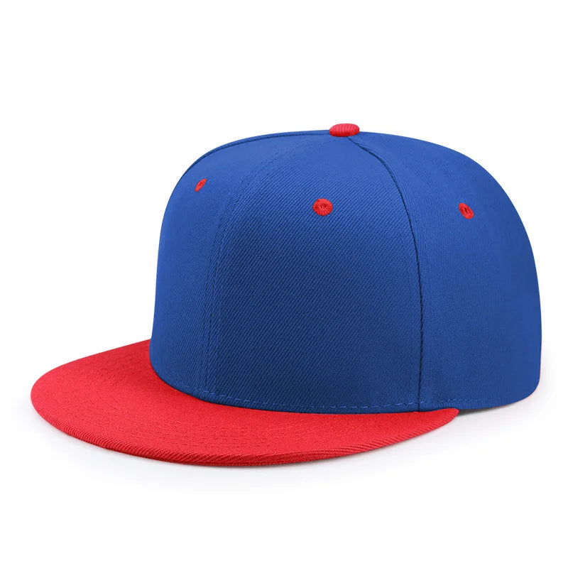 Großhandel: 40 Farben, verstellbare Snapback-Kappen mit flachem Schirm, Damen-Mode, Polyester, einfarbige Baseballmützen, Herren, Hip-Hop, unbedruckte Sportmützen