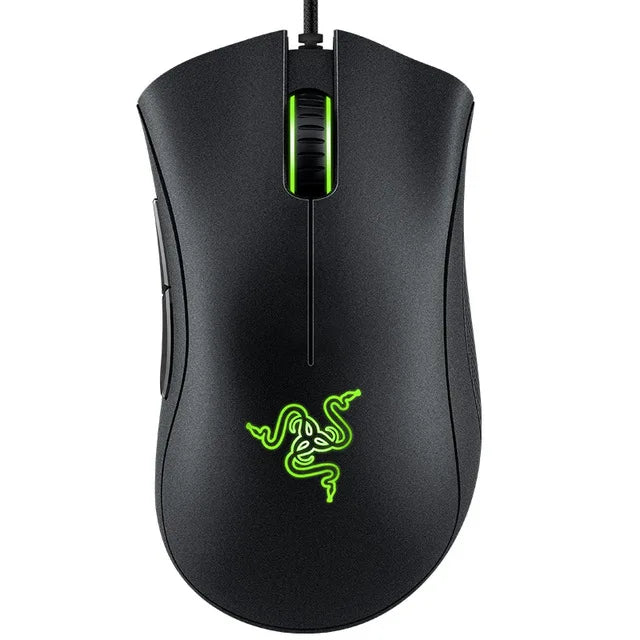 Original Razer DeathAdder Essential Wired Gaming Mouse 6400DPI Optical Sensor 5 Independently Programmable Buttons For Laptop PC Gamer