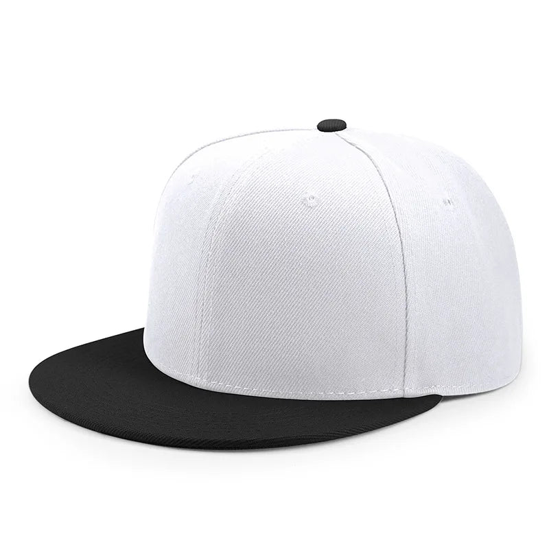Großhandel: 40 Farben, verstellbare Snapback-Kappen mit flachem Schirm, Damen-Mode, Polyester, einfarbige Baseballmützen, Herren, Hip-Hop, unbedruckte Sportmützen
