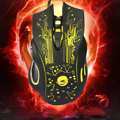 6D USB Wired Gaming Mouse 3200DPI 6 Buttons LED Optical Professional Pro Mouse Gamer Computer Mice For PC Laptop
