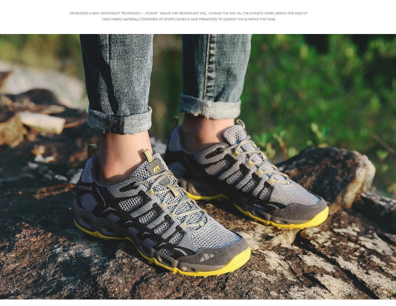 MIXIDELAI Nové letní pánské tenisky Módní jarní outdoorová obuv Pánská volnočasová obuv Pohodlné síťované boty pro muže Velikosti 39–46