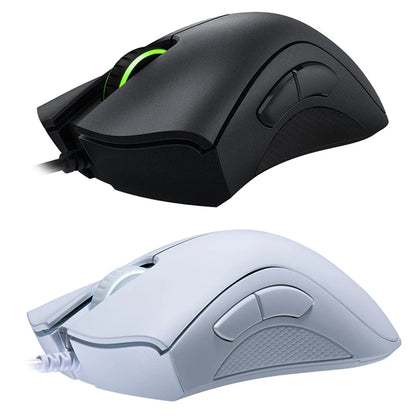 Original Razer DeathAdder Essential Wired Gaming Mouse 6400DPI Optical Sensor 5 Independently Programmable Buttons For Laptop PC Gamer