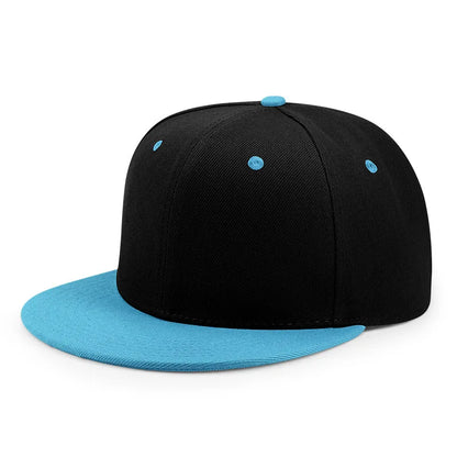 Großhandel: 40 Farben, verstellbare Snapback-Kappen mit flachem Schirm, Damen-Mode, Polyester, einfarbige Baseballmützen, Herren, Hip-Hop, unbedruckte Sportmützen