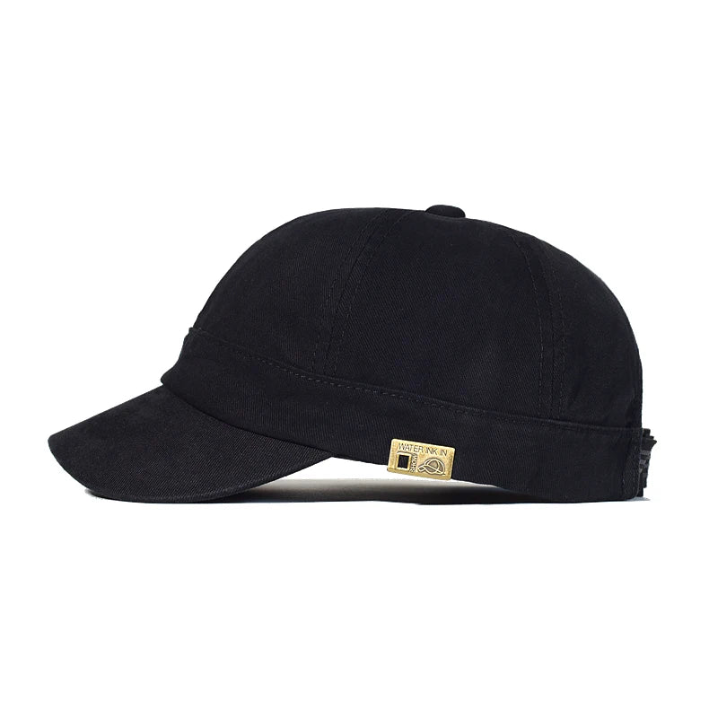 Casquette de baseball à visière courte en coton pour homme et femme, casquette « dad hat » vintage souple, style trucker ajustable, casquettes à profil bas