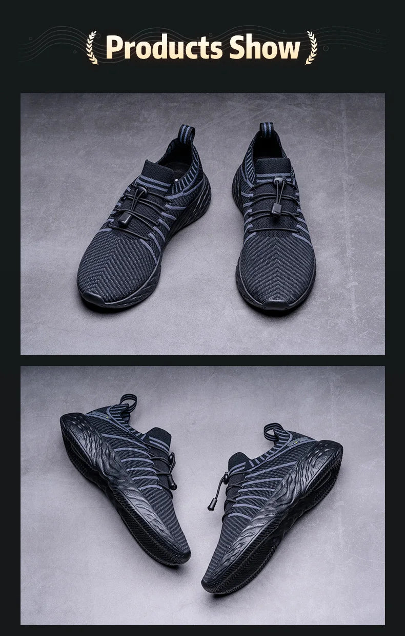 ONEMIX Waterproof Running Shoes for Men Breathable Light Women Training Walking Sneakers Outdoor Trekking Slip-on Sports Shoes
