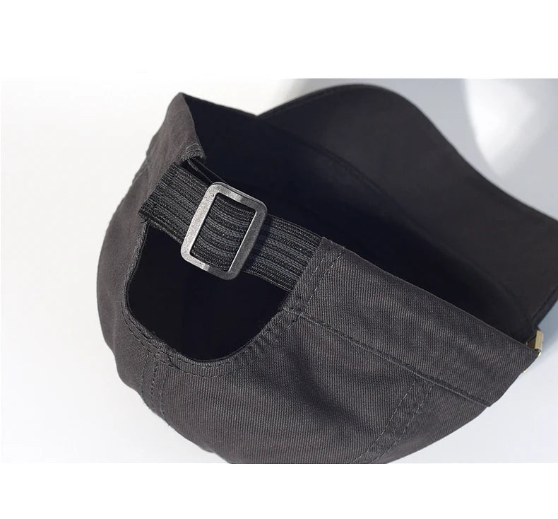 Casquette de baseball à visière courte en coton pour homme et femme, casquette « dad hat » vintage souple, style trucker ajustable, casquettes à profil bas