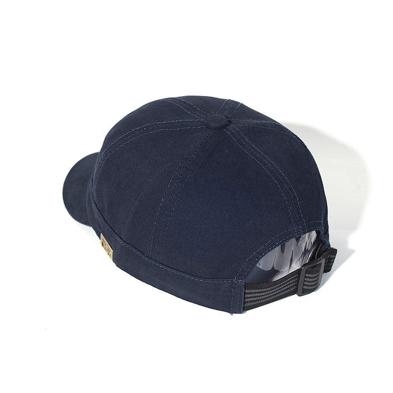 Casquette de baseball à visière courte en coton pour homme et femme, casquette « dad hat » vintage souple, style trucker ajustable, casquettes à profil bas