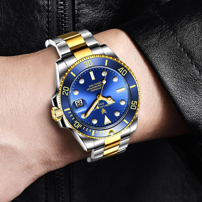 LIGE 2025 New Men Mechanical Wristwatch Stainless Steel Clocks Watch Top Brand Luxury Military Sports Mens Watches Reloj Hombre