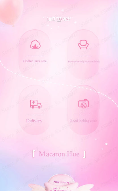 New Cute E-Sports Chair Rose Pink Office Home Furniture Computer Chair Animation Girl Game Chair Lift Rotation Can Be Adjusted