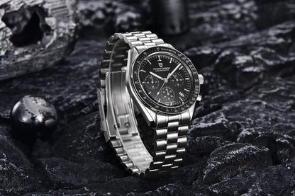 PAGANI DESIGN Nouvelle CK2988 Moon Watches Montre rétro de luxe à quartz pour homme Verre saphir Chronographe de vitesse Montre-bracelet pour homme