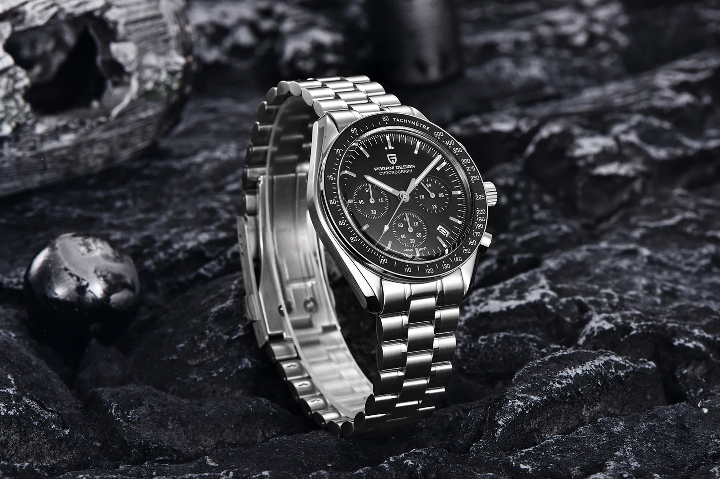 PAGANI DESIGN 2026 New CK2988 Moon Watches Retro Top Luxury Quartz Watch For Men Sapphire glass Speed Chronograph Wristwatch Men