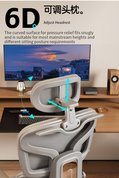 UVR Ergonomic Office Chair Adjustable Reclining Executive Chair with Armrests, Lumbar Support, Swivel Lift Gaming Chair for Home & Workspace