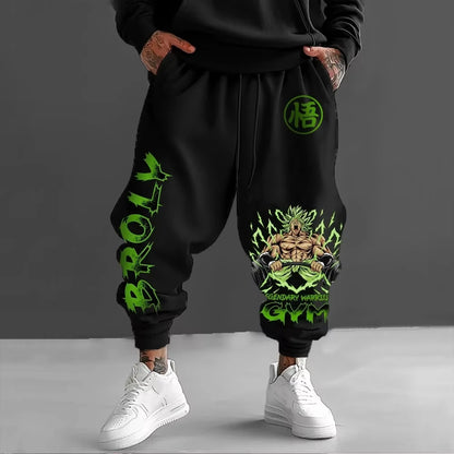 Dragon Ball Men's Pants Sportswear Broly Spring Autumn and Winter Japan Anime Jogger Pants Y2k Harajuku Fashion Cotton Trousers