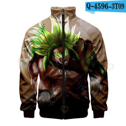 Dragon Ball 3D Print Zipper Hoodie Cool Fashion Men/Women/Kids Long Sleeve Hoodies Sweatshirt Casual Cosplay Jacket Clothes