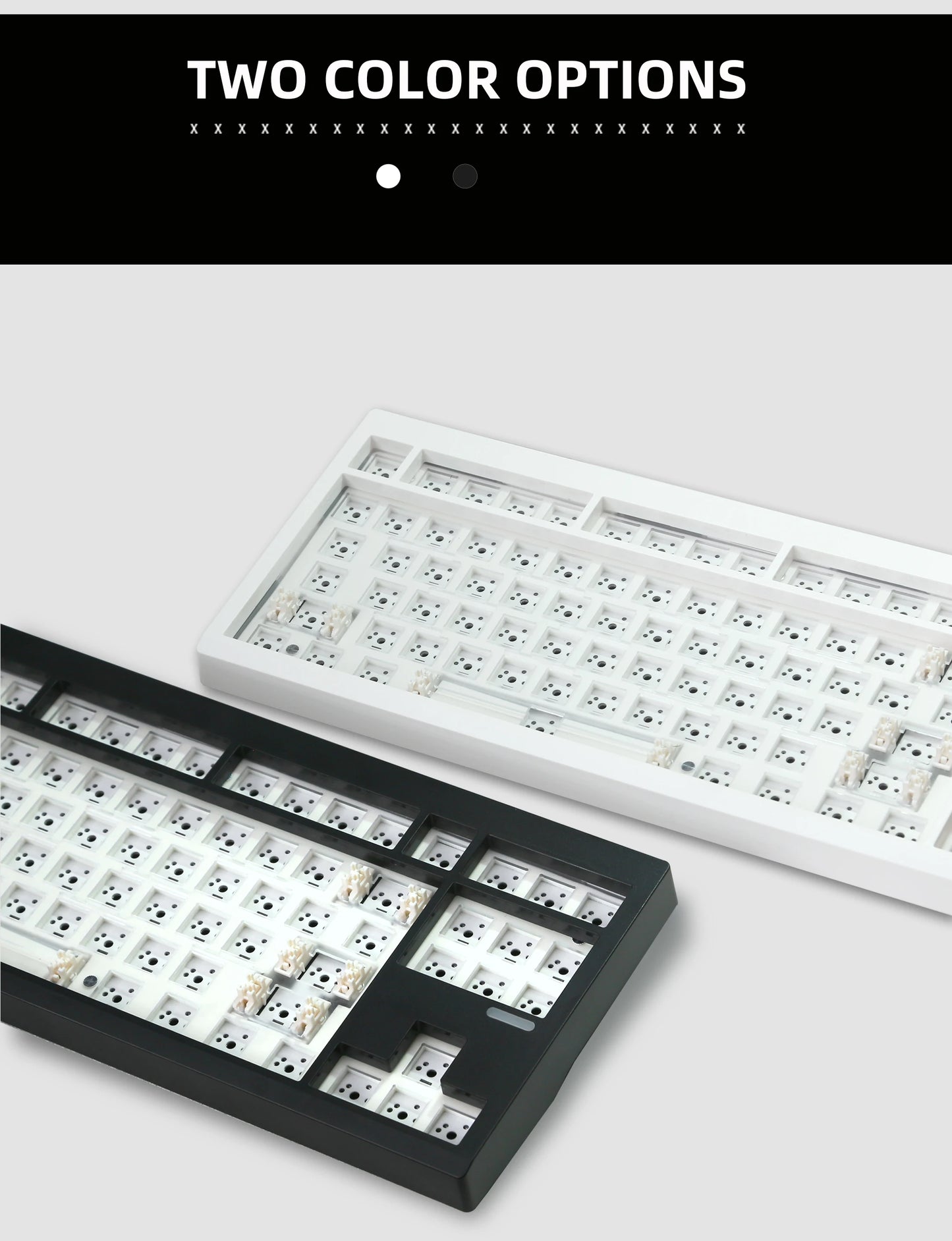 ZUOYA GMK87L Mechanical Keyboard KIT Gasket Structure VIA /Qmk Programmable Hot-Swap Three Mode Wireless RGB Keyboard KIT