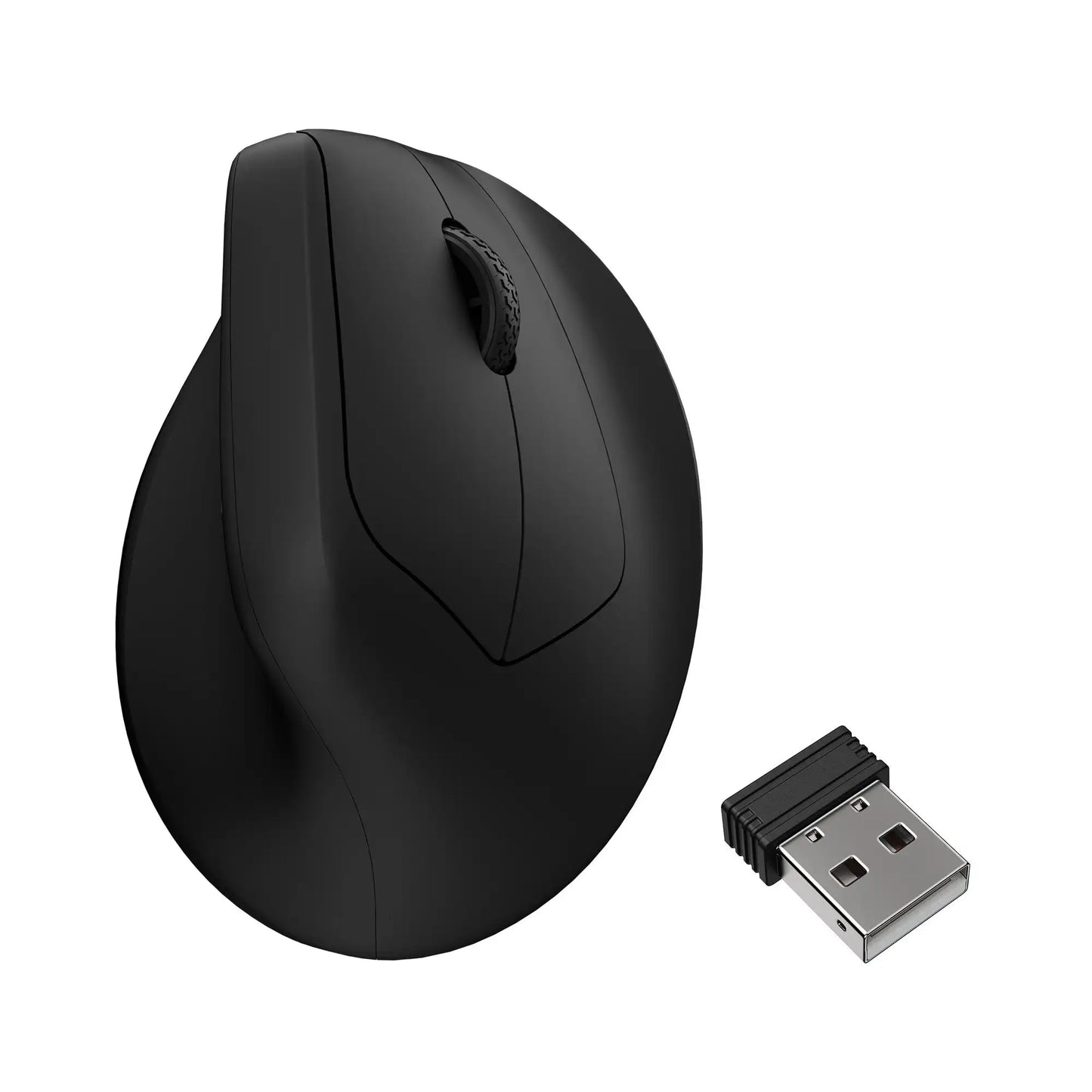 Keychron M5 безжична ергономична мишка, оптична, 8K Polling Rate, 2.4GHz и Bluetooth, Type-C, 3950 сензор