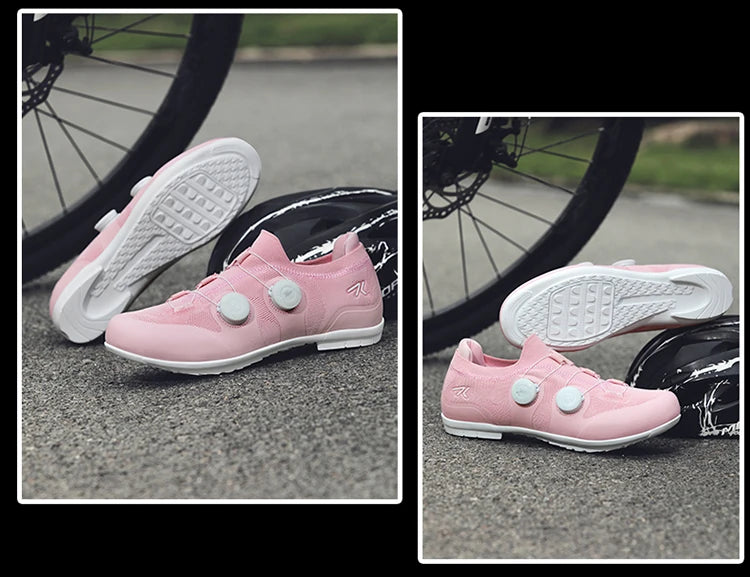 Cyklistické boty na silniční kolo, unisex, HsYixin, prodyšné, se samozamykacím systémem SPD, protiskluzové, závodní boty na silniční kolo, ploché, MTB, cyklistické tenisky