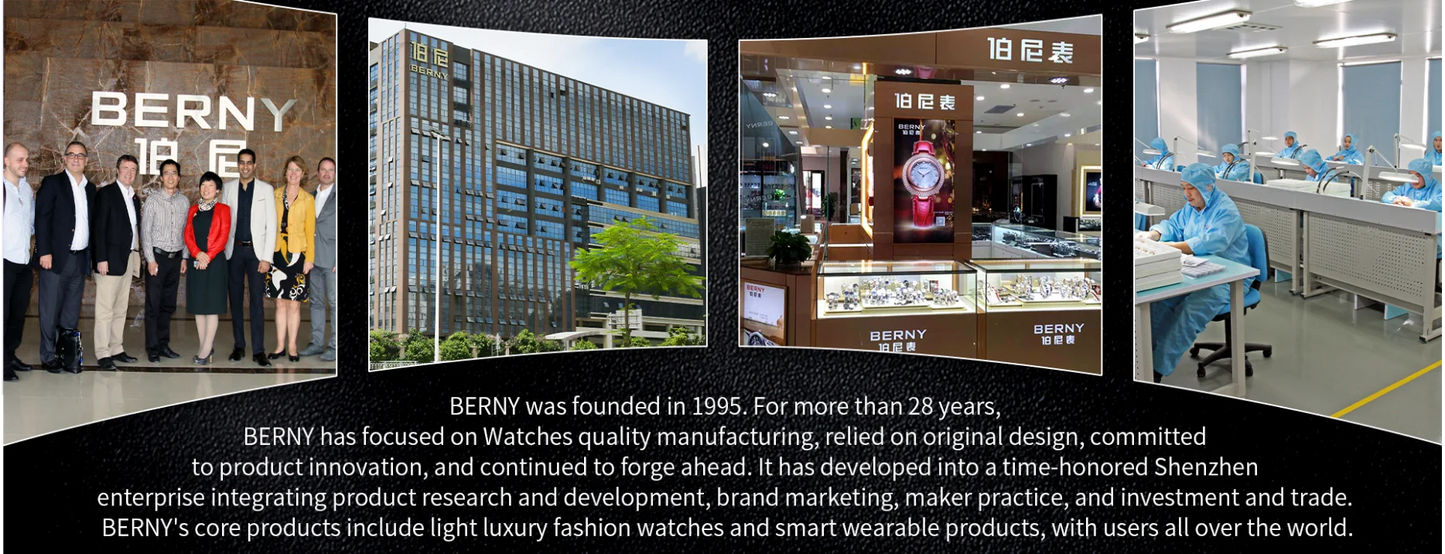 BERNY Titanium Watch For Men AR Coating Sapphire Fashion Wristwatch Luminous VH31 Ultra-thin Quartz Watch Waterproof 5ATM Watch