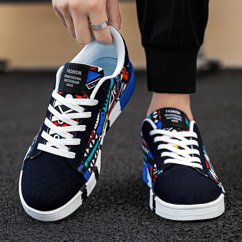 YRZL Παπούτσια Skateboard Ανδρικά Canvas Sneakers Casual Αναπνέοντα Παπούτσια Περπατήματος Ελαφριά Επίπεδα Παπούτσια για Άνδρες Street Trend Αθλητικό Παπούτσι