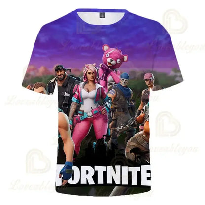 Fortnite Victory Kinderbekleidung für Jungen und Mädchen, Battle Royale 3D-Sweatshirt, Oberteile für Jungen und Mädchen, Kinder-T-Shirt, Hero-Teen-Tops