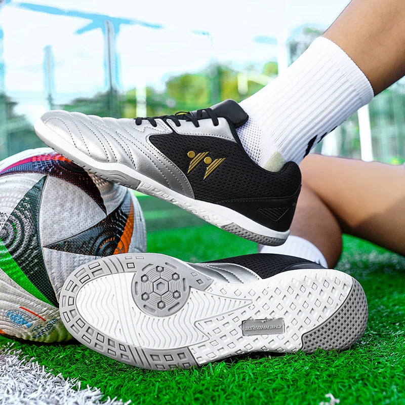 Ghete de fotbal premium pentru bărbați, înalte, pentru iarbă, adidași de futsal, încălțăminte de fotbal antiderapantă pentru meciuri, interior și exterior, foarte vândută pentru sport