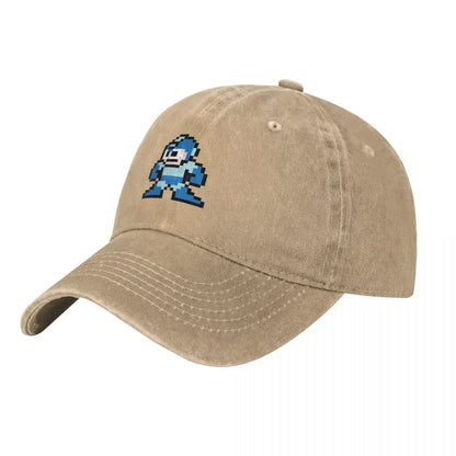 Megaman 8-Bit-Baseballkappe, neu, niedliche Vintage-Luxuskappe für Damen und Herren