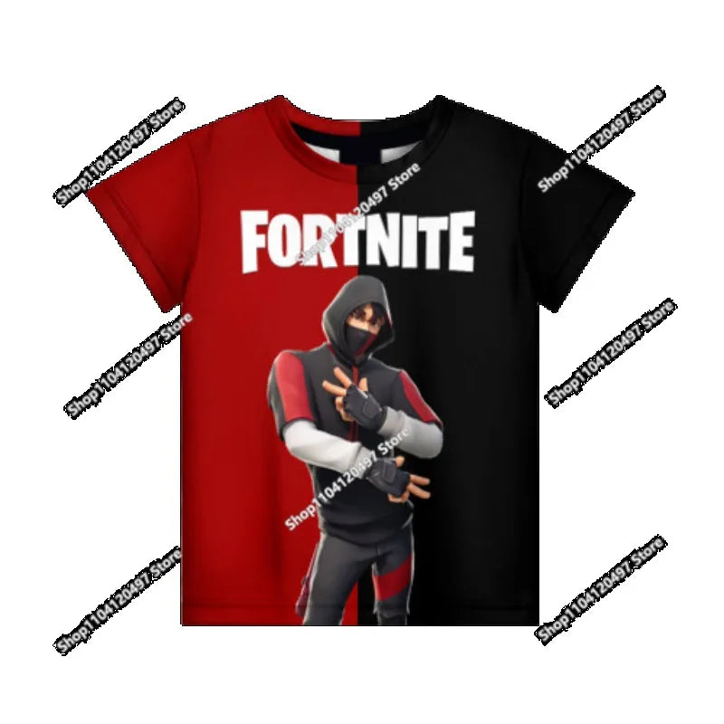 2026 Fortnite T-shirt Boys Summer Anime Game T Shirt Everyone T-Shirt Cute Tee Shirt Basic Battle Gamer Short Sleeve Man Tshirt