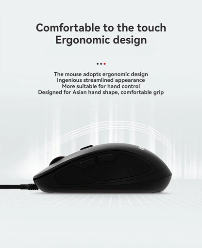 Original Lenovo Wired Mouse M10Pro USB Interface Driver-Free Gaming Office Simple Optical 6-Button Notebook Desktop Computer