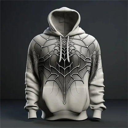 Spider Pattern Men's Fashion Hoodies Long Sleeve Autumn Winter 3D Print Street Hip Hop Sweatshirts 6XL Plus Size Casual Hoodies, Produit gaming premium Fraquane, nouvelle génération