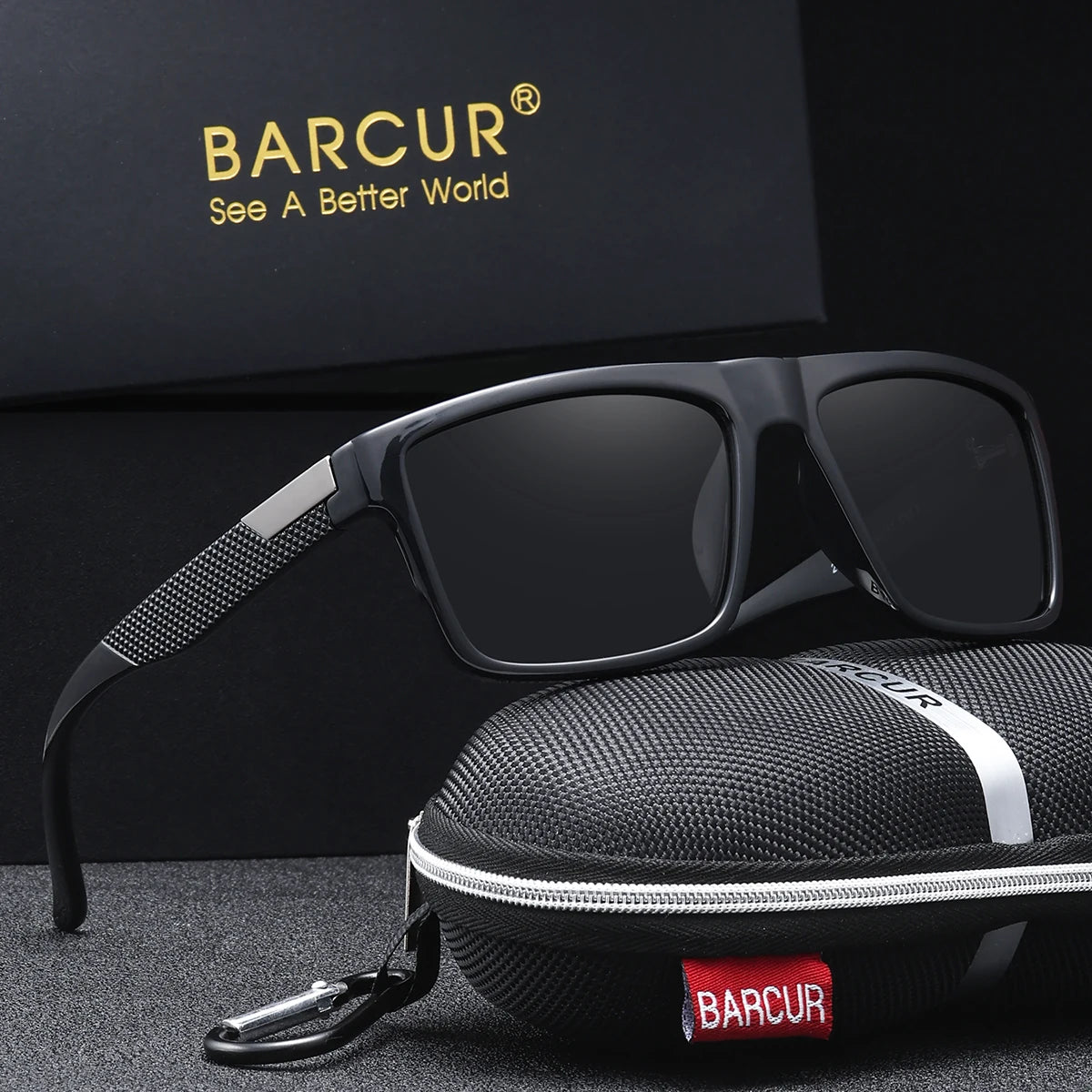 BARCUR Simple And Comfortable Business Style Sunglasses For Daily Travel, Uv Protection Brand Packaging