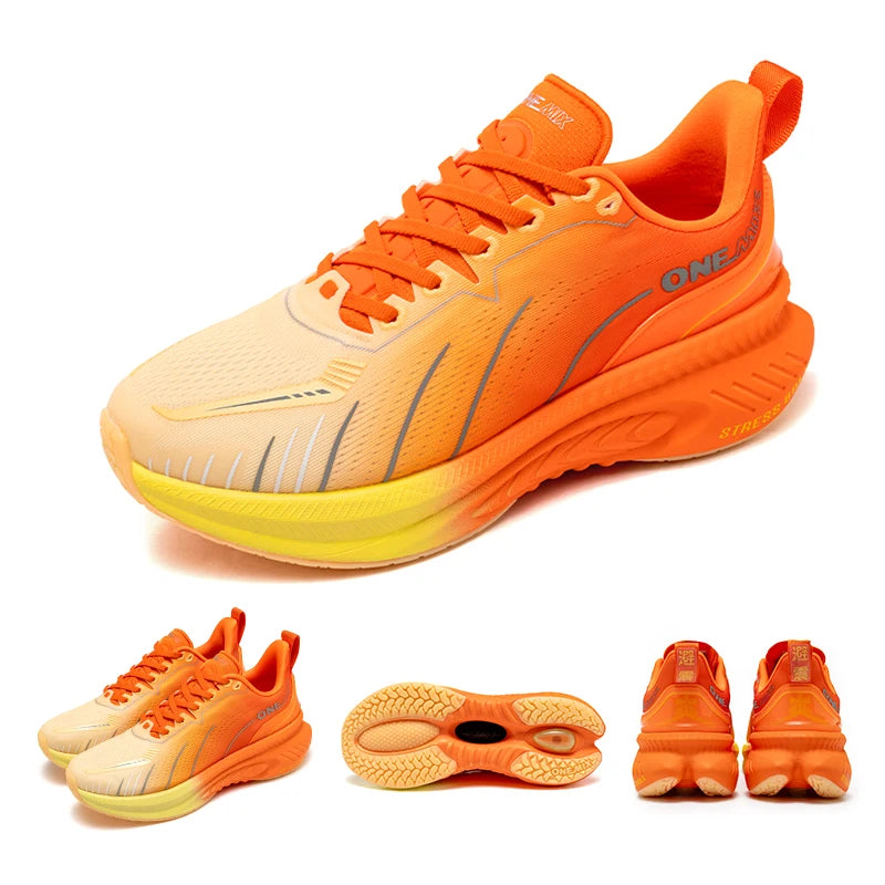 ONEMIX Scarpe da corsa da strada bianche da uomo Scarpe sportive da esterno con cuscinetto d'aria Scarpe da ginnastica da uomo Scarpe da jogging estive Calzature da donna