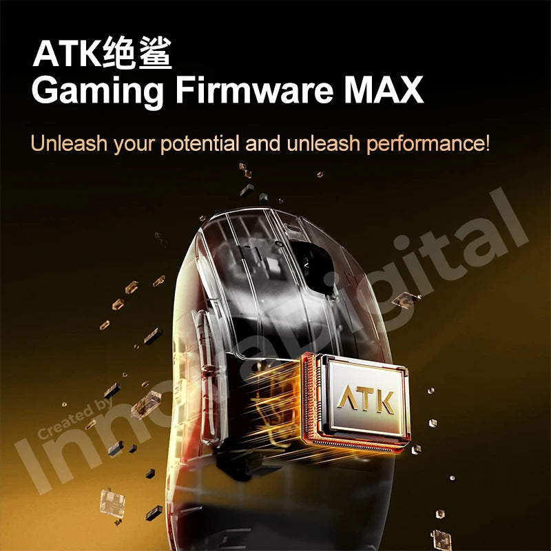 ATK Dragonfly A9 Ultimate Ασύρματο Gaming Ποντίκι A9 Air PAW3950 Εξαιρετικά Ελαφρύ Εργονομικό Ποντίκι e-sports για Gamer FPS CSGO A9 Ultra