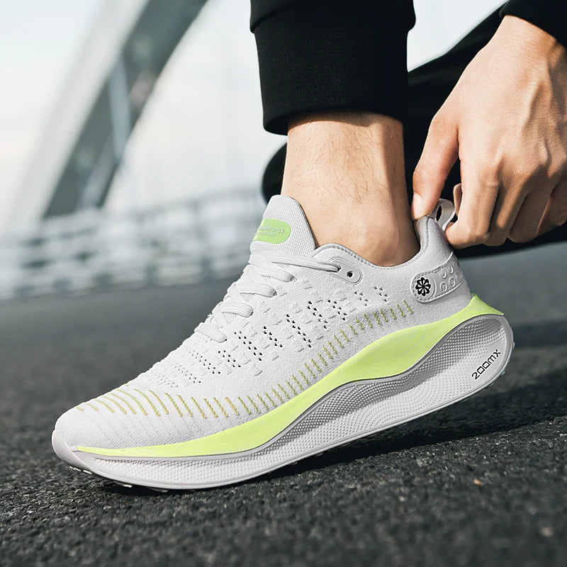 Pánské běžecké boty, sportovní, ležérní, luxusní, módní, lehké, prodyšné, na jogging, pohodlné na chůzi