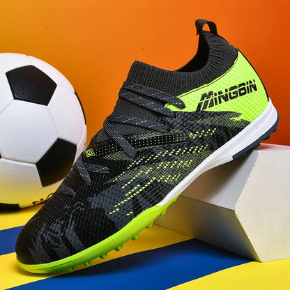Miesten jalkapallokengät, ammattilaisjalkapallokengät, futsal-kengät, naisten ja miesten yhteiskäyttöön tarkoitetut ultrakevyet, korkealaatuiset TF/FG-lenkkarit