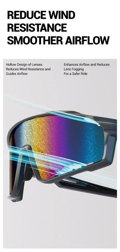 KAPVOE New Technology Nano Lenses Cycling Glasses Outdoor Sports Sunglasses Men Women Road Bike MTB Bicycle UV400 Hiking Goggles
