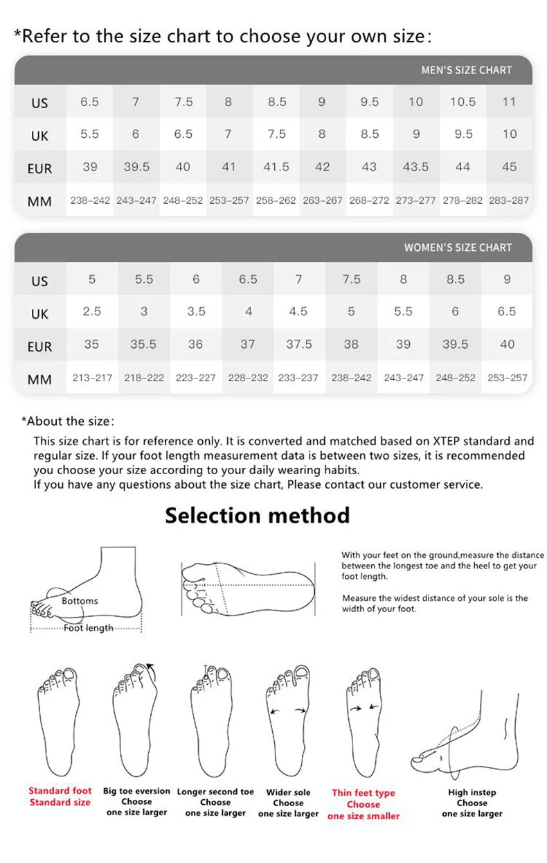 Xtep Running Shoes For Men 2021 Winter Street Casual Men's Sports Shoes Wear-Resistant Support Cushion Sneakers 879419110080