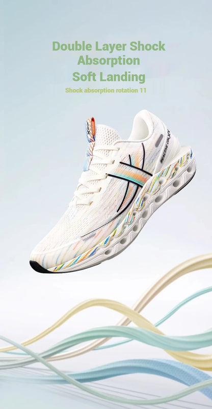 Xtep Reactive Coil 11.0 vyriški bėgimo batai, vasariniai sportiniai batai su smūgių sugėrimu, elastingi minkšti sportbačiai 976219110026