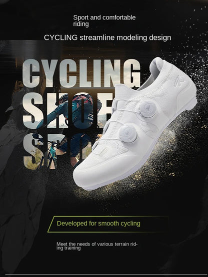 Cyklistické boty na silniční kolo, unisex, HsYixin, prodyšné, se samozamykacím systémem SPD, protiskluzové, závodní boty na silniční kolo, ploché, MTB, cyklistické tenisky