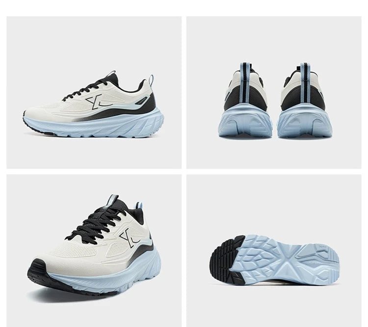 Xtep Herren-Laufschuhe – leicht, atmungsaktiv, stoßdämpfend, strapazierfähig, langlebig, gepolstert – Sneaker 875419110002