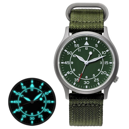 BERNY Titanium Watch For Men AR Coating Sapphire Fashion Wristwatch Luminous VH31 Ultra-thin Quartz Watch Waterproof 5ATM Watch