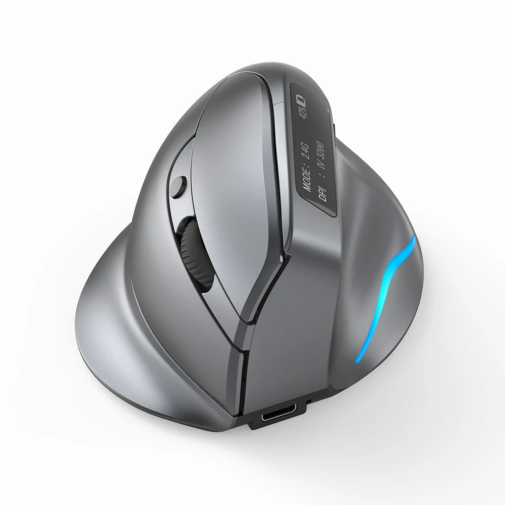F-36 ergonomska navpična miška 2.4G+BT1+BT2, brezžična za desno in levo roko, računalniška gaming miška, optična USB miška za računalnik in prenosnik