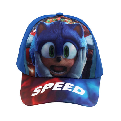 Dernière casquette de baseball ajustable pour enfants Sonic Print 48-54 cm, motif Anime Tails Knuckles, chapeau de soleil Shadow, hérisson bleu, chapeau d'extérieur pour bébé, cadeau