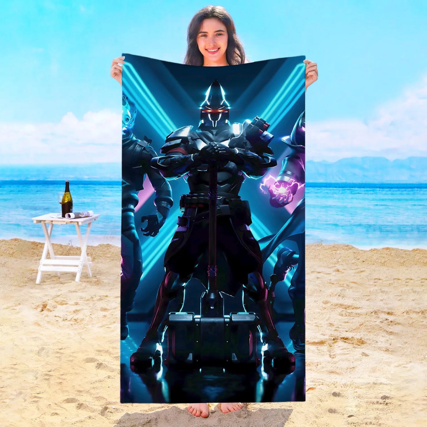 Game F-Fortnites Beach Towel Hotel Towels Bathroom Sauna Spa Playa Travel Swimming Pool For Home Baby Bath Microfiber Gym Shower