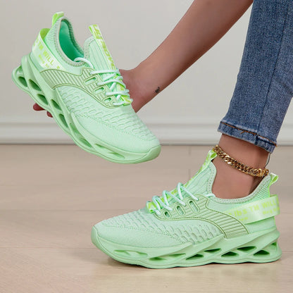 Zapatillas deportivas de moda para mujer, zapatillas con plataforma, zapatos planos de primavera-invierno, zapatillas de running para mujer, tallas grandes, 43
