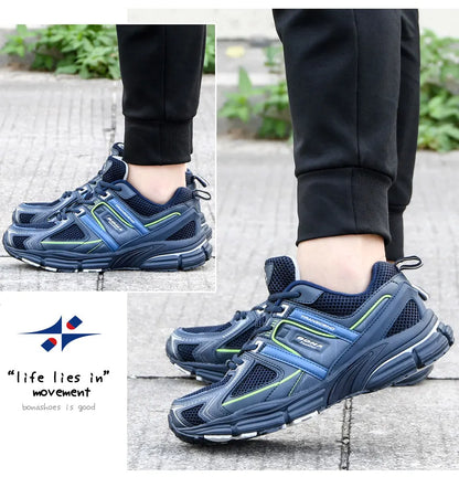 BONA 2023 New Designers Light Running Jogging Mesh Shoes Breathable Comfortable Men Sneaker Casual Outdoor Sport shoes Man Mesh