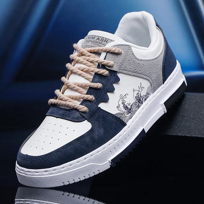 Pantofi casual noi de toamnă pentru bărbați, pantofi plat, respirabili, pentru exterior, adidași cu șireturi la modă, pantofi sport confortabili și la modă pentru bărbați, Zapatillas