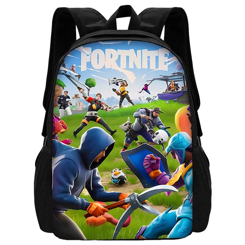 New Game Fortnite Child School Backpack with Shoulder Bag and Pencil Bags, School Bags for Boys and Girls, Best Gift