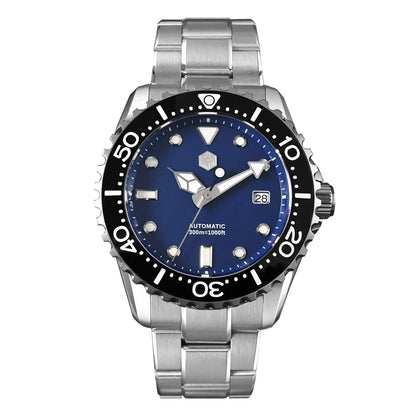 San Martin New 40-44mm Luxury Men's Diver Watch, Classic High Quality NH35 YN55 Automatic Mechanical, Sapphire, BGW-X1, 20Bar