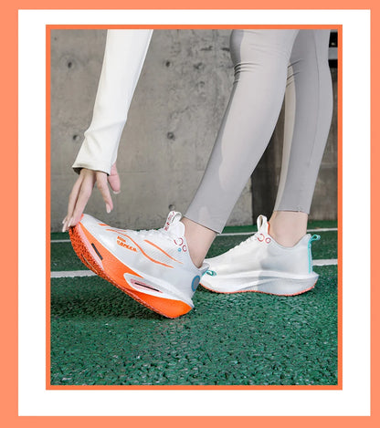 Men Carbon Board Running Shoes Marathon Long-Distance Running Sports Shoes Support Stable Casual Women Breathable Running Shoes